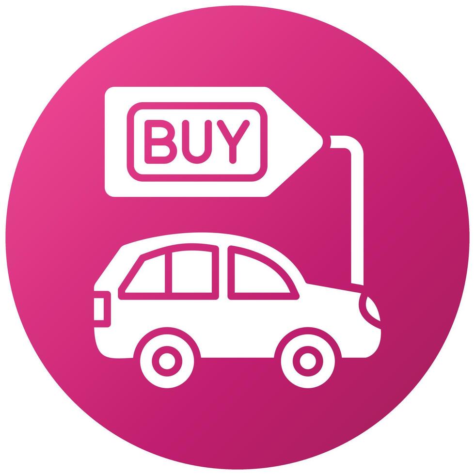 Buy a Car Icon Style vector