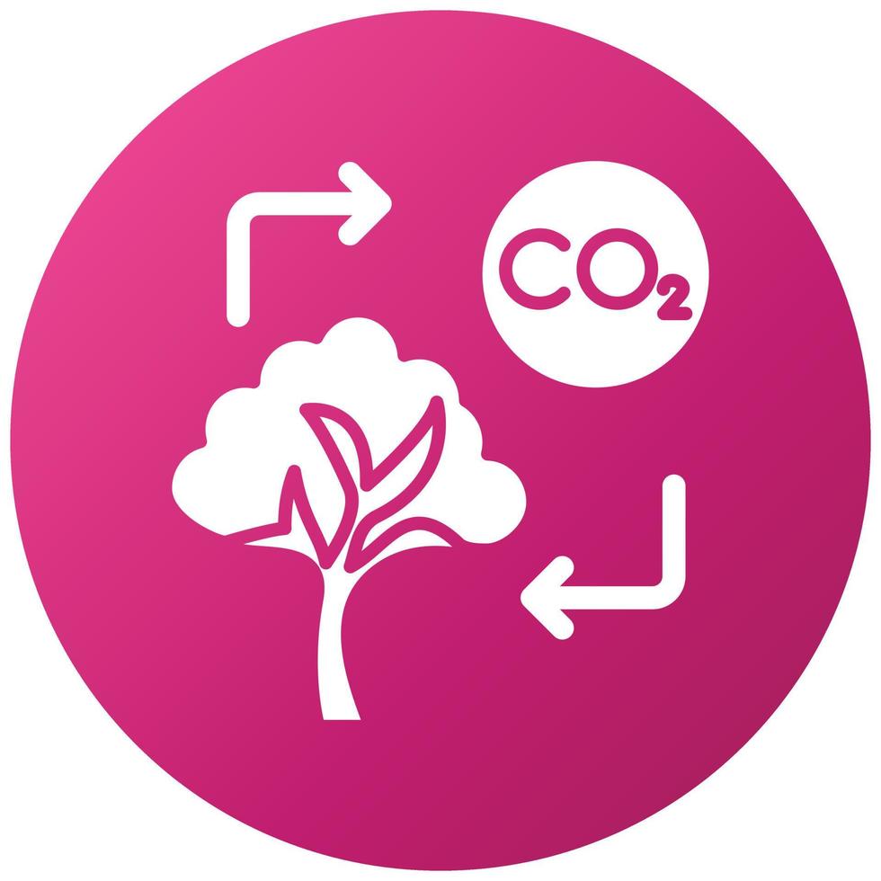 Carbon Footprint Icon Style vector