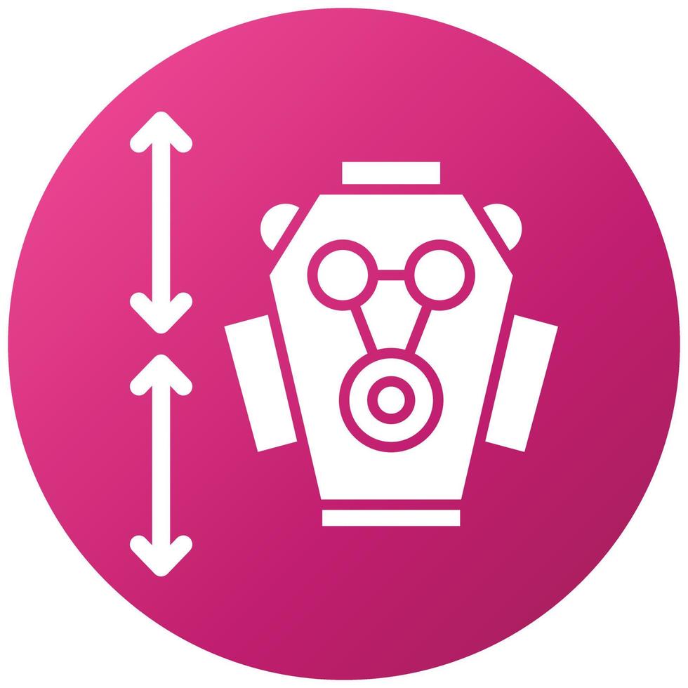 Engine Size Icon Style vector