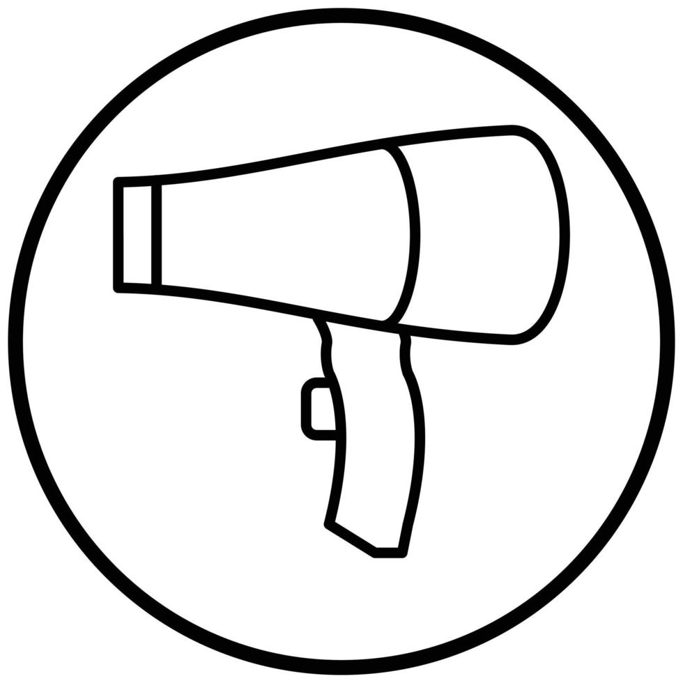 Hair Dryer Icon Style vector