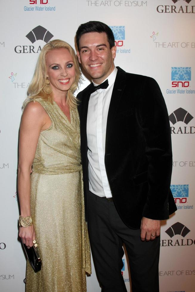 LOS ANGELES, FEB 19 -  Camilla Dallerup, Kevin Sacre at the Icons of the Awards Pre-Oscar Party at a Mr C Beverly Hills on February 19, 2015 in Beverly Hills, CA photo