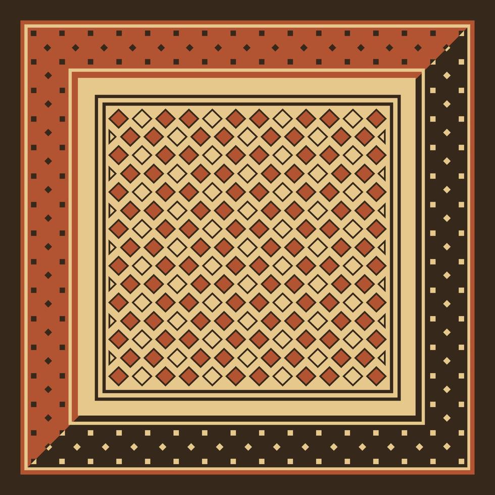 Abstract scarf pattern design for hijab premium vector