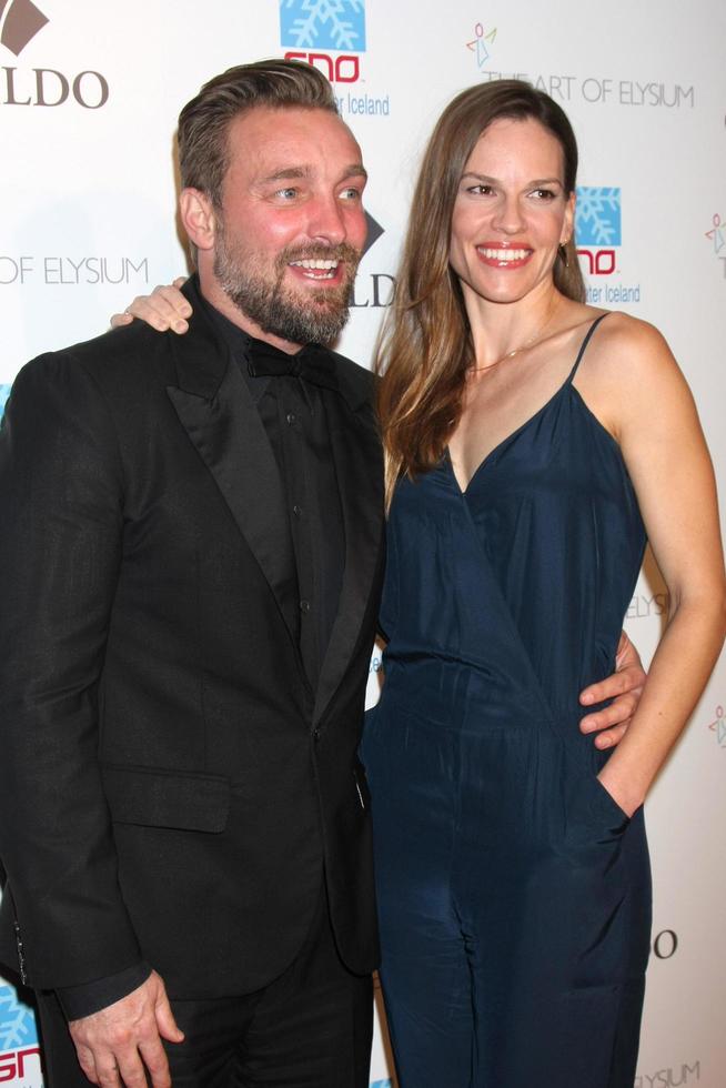 LOS ANGELES, FEB 19 -  Brian Bowen Smith, Hilary Swank at the Icons of the Awards Pre-Oscar Party at a Mr C Beverly Hills on February 19, 2015 in Beverly Hills, CA photo
