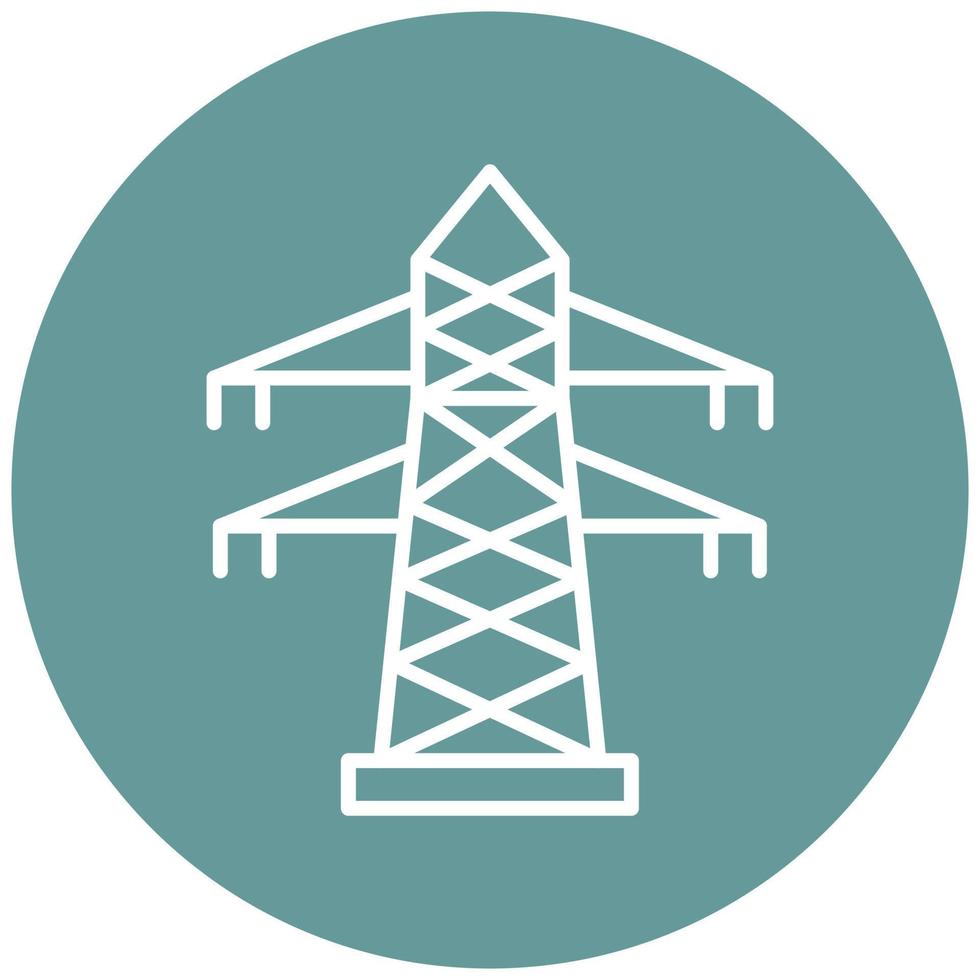 Transmission Tower Icon Style vector