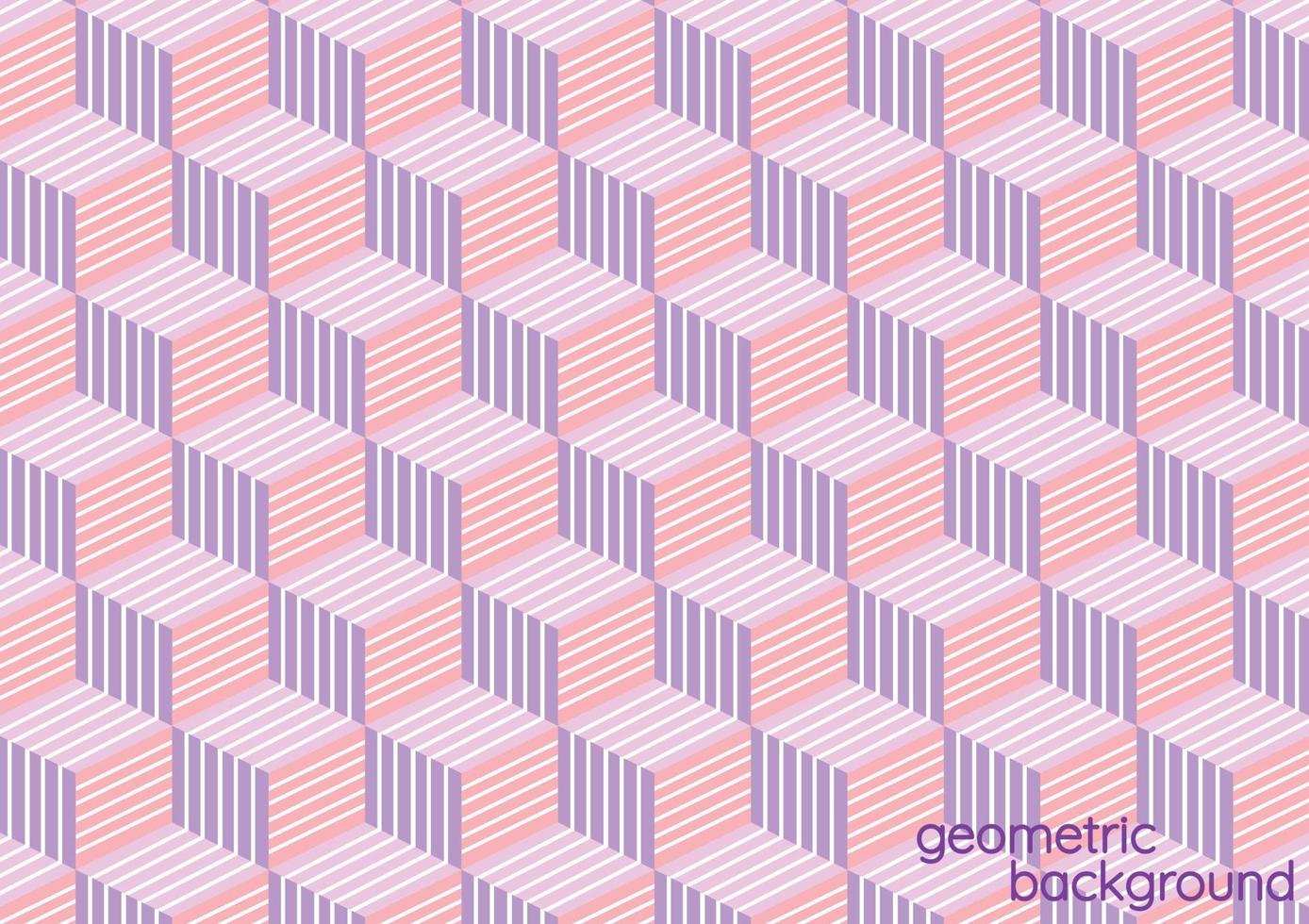 diseño de vector de patrón de fondo geométrico pastel lindo