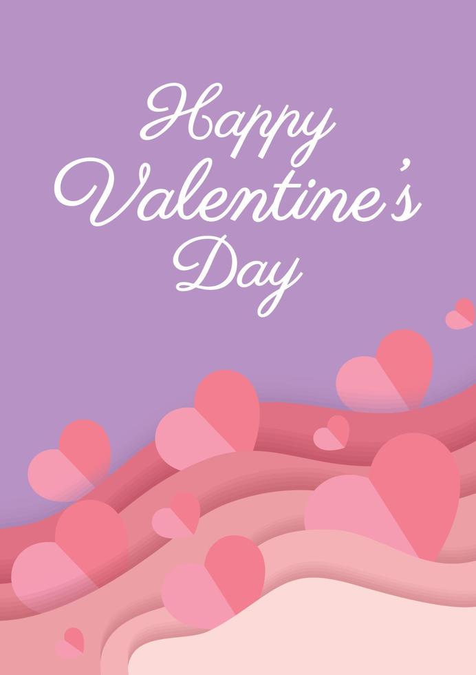 happy valentine day card or wedding card vector  design