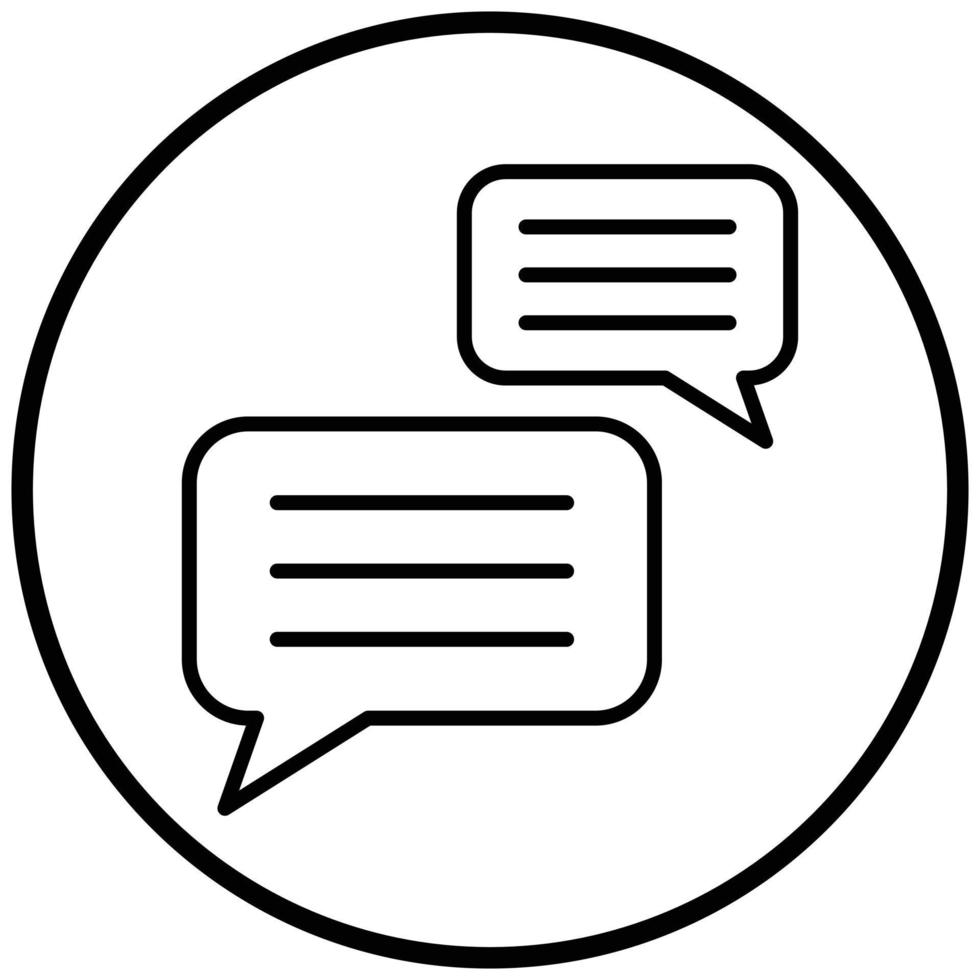 Bubble Chat Icon Style vector
