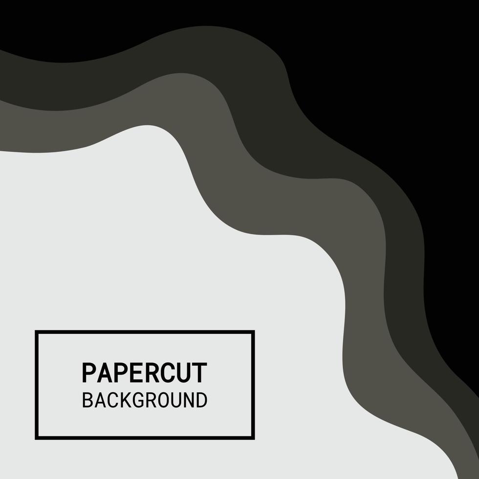 papercut background vector design grey wallpaper