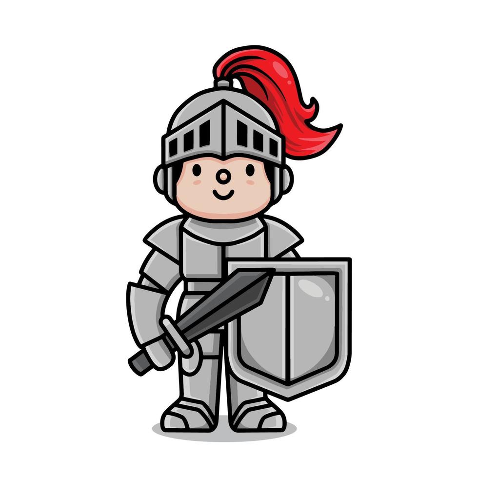 cute knight vector