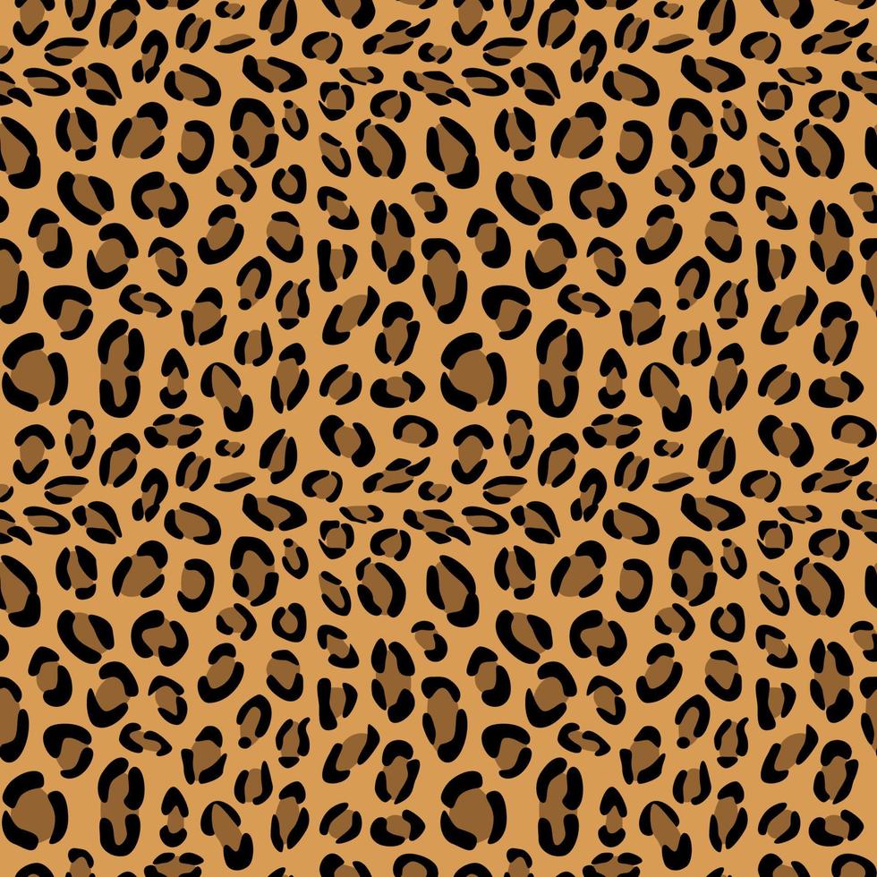 patrón vectorial sin costuras de piel de leopardo. diseño de fondo, decoración textil, estampado animal. vector