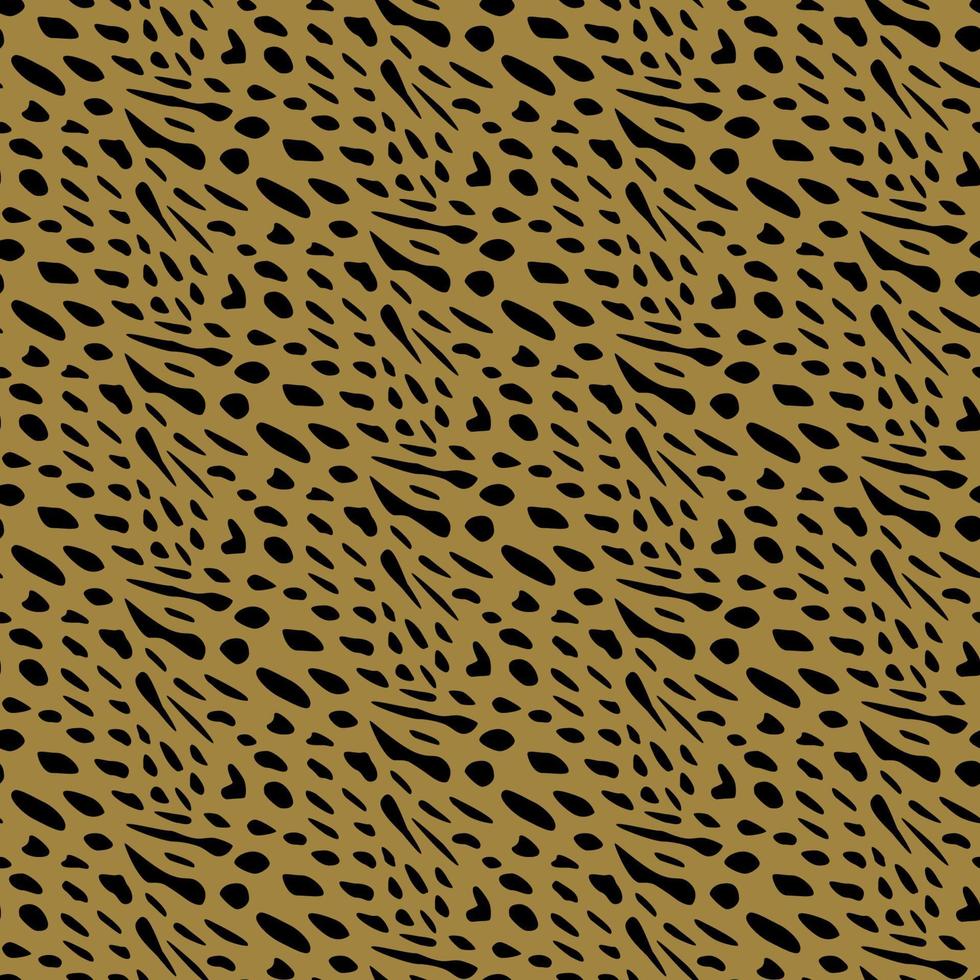 Vector seamless pattern of serval cat skin. Background design, textile decoration, animalistic print.