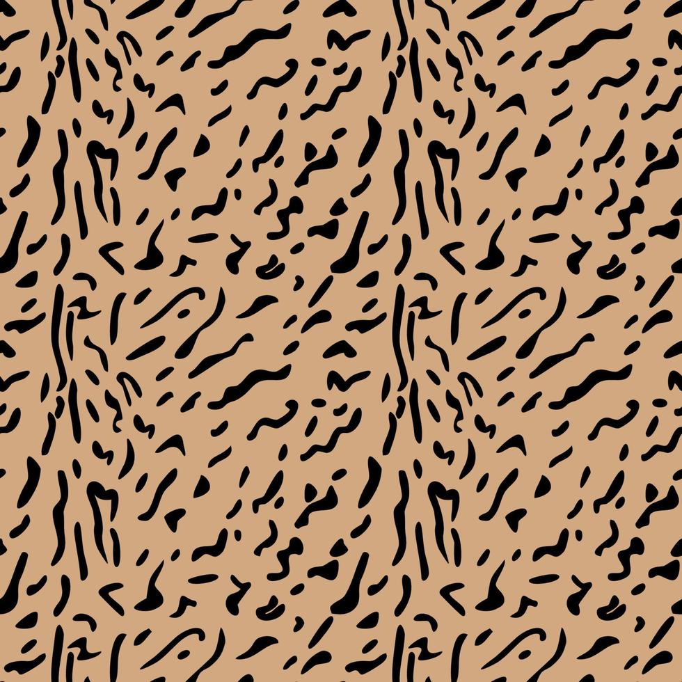 Vector seamless pattern of lynx cat skin. Background design, textile decoration, animalistic print.