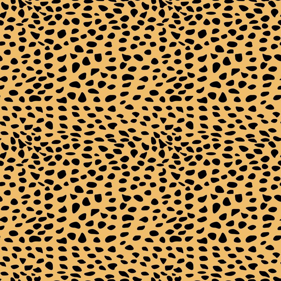 Vector seamless pattern of cheetach cat skin. Background design, textile decoration, animalistic print.
