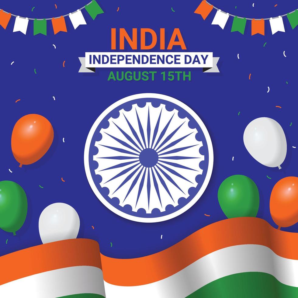 India Independence Day Celebration vector