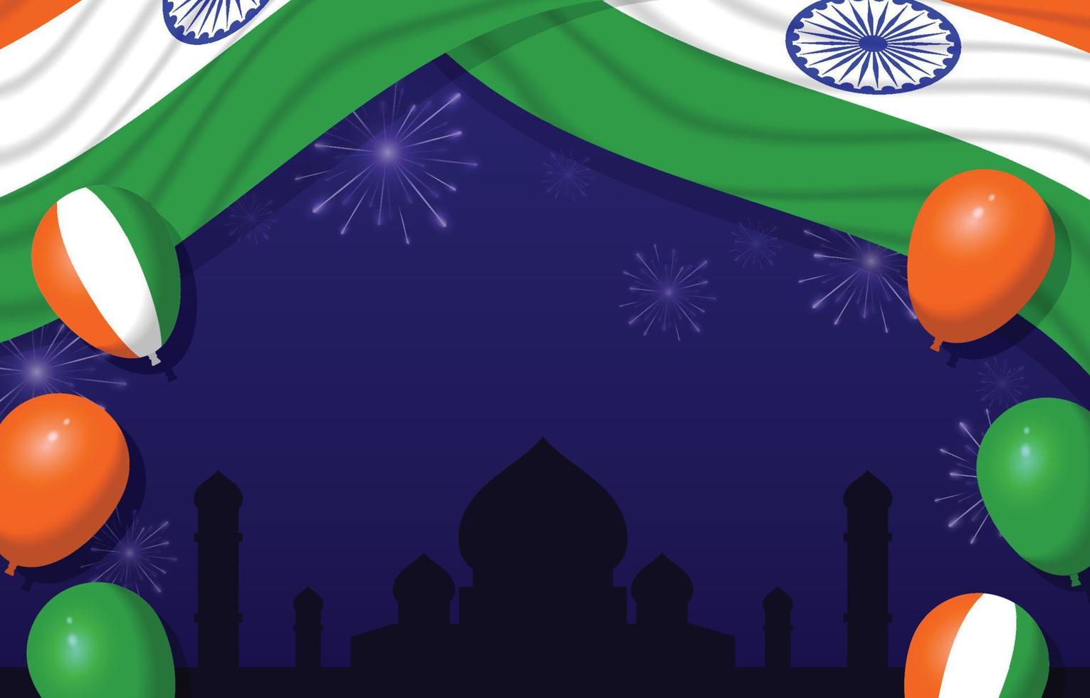 India Independence Day Background vector