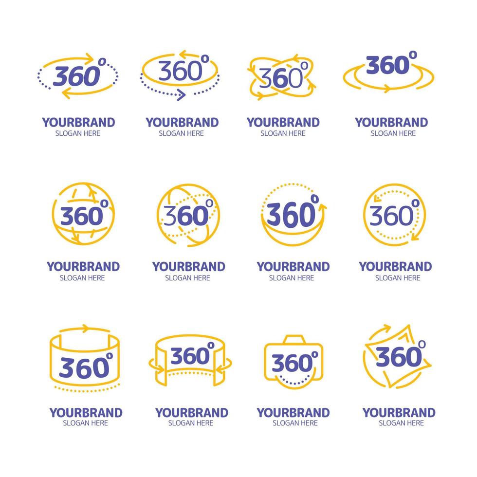 360 Logo Template vector