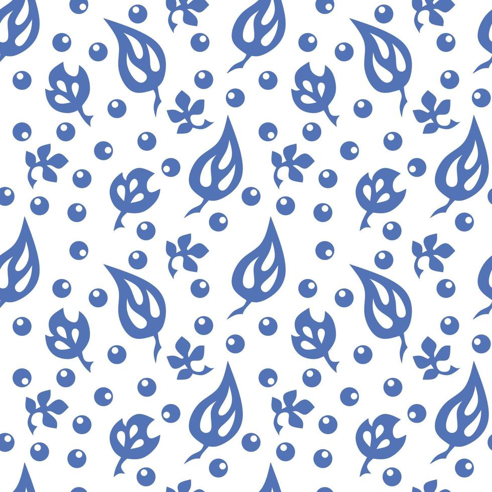Seamless floral pattern. Traditional folk ornament. Hand drawn vector illustration.