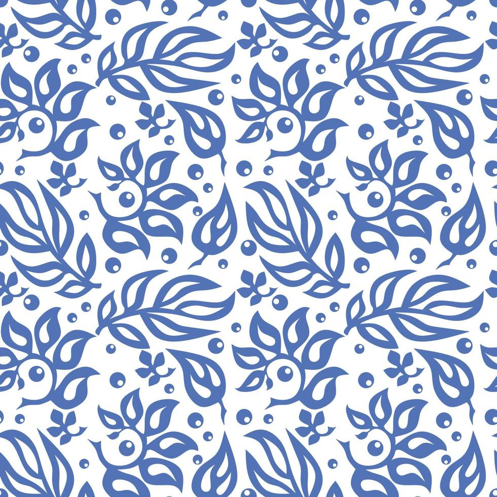Seamless pattern. Traditional folk ornament. Hand drawn vector illustration.