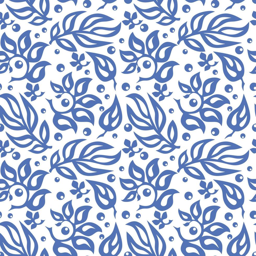 Seamless pattern. Traditional folk ornament. Hand drawn vector illustration.