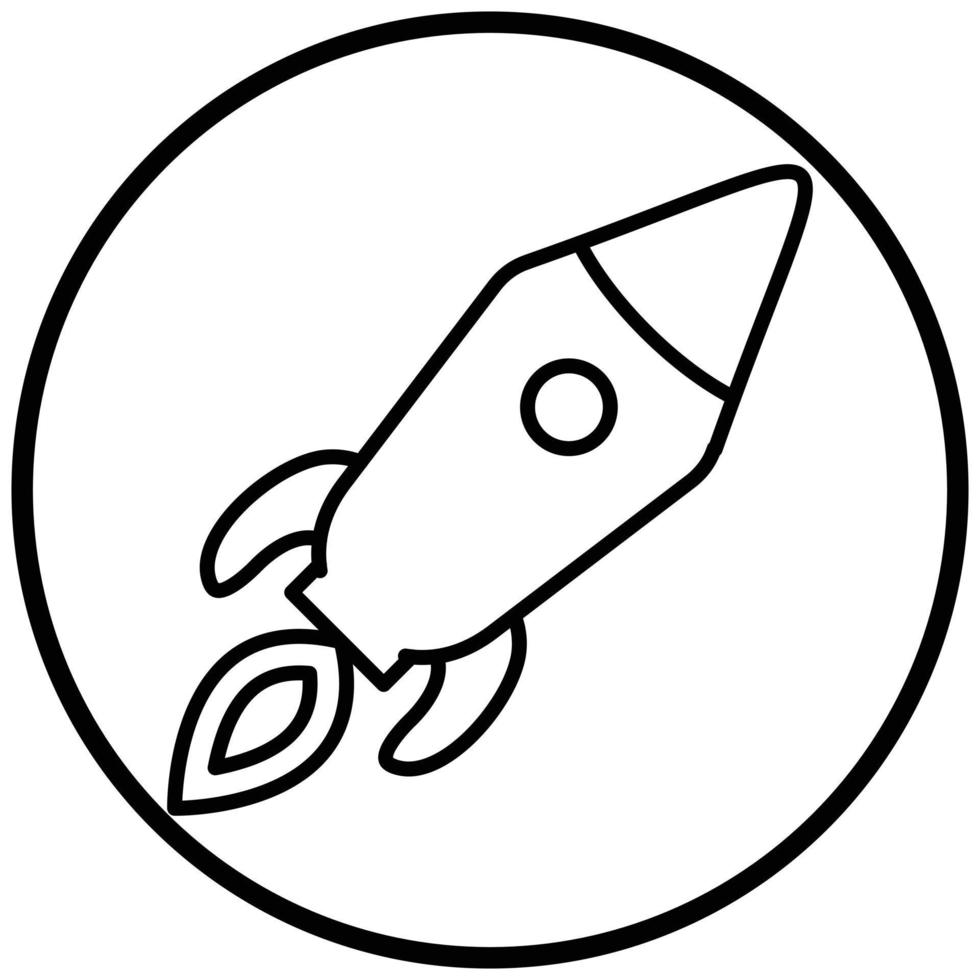 Rocket Icon Style vector