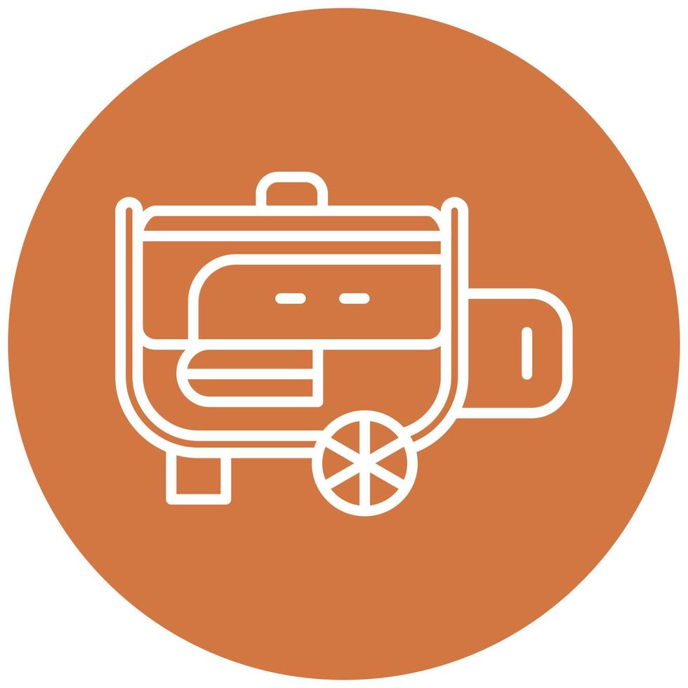 Electric Generator Icon Style vector