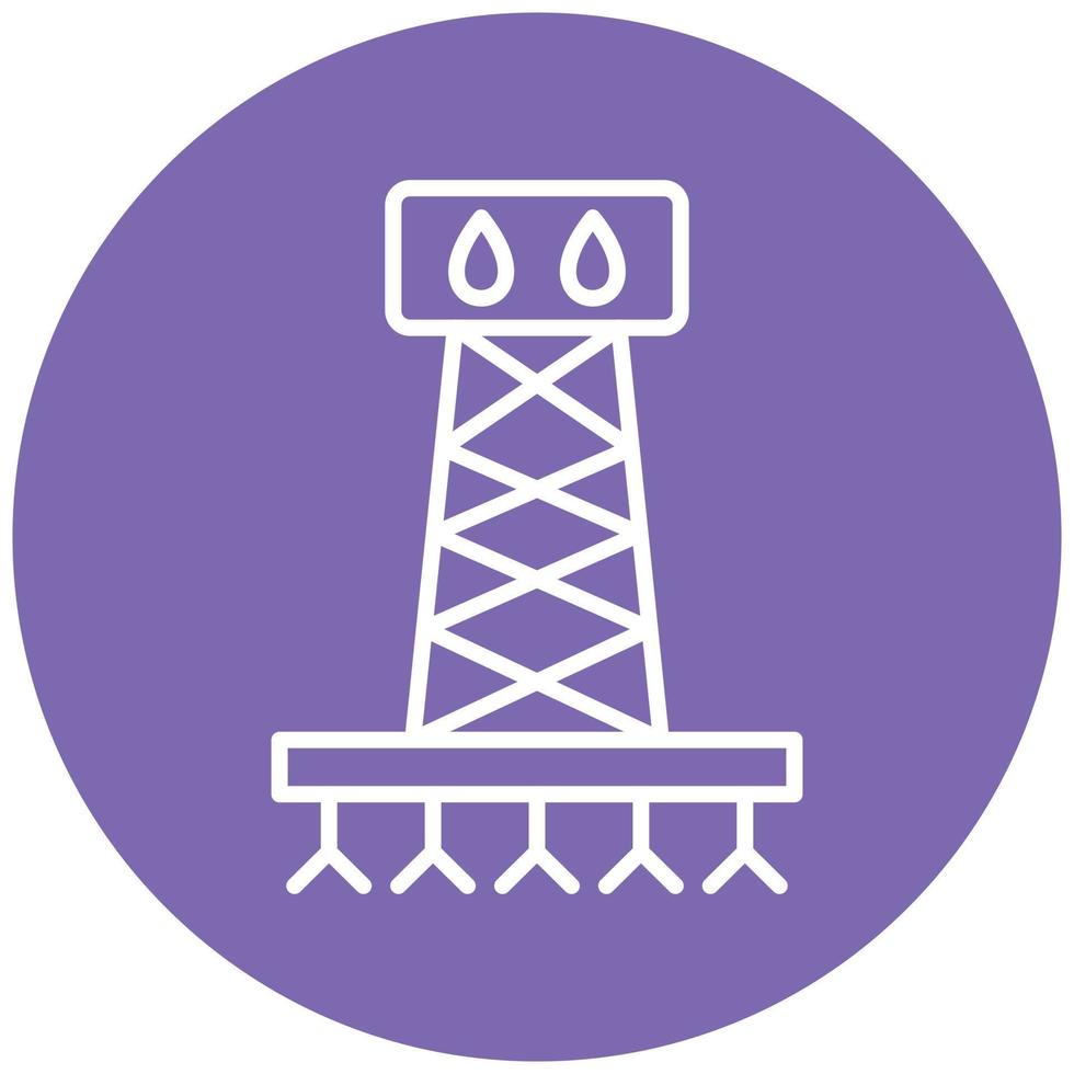 Fracking Icon Style vector