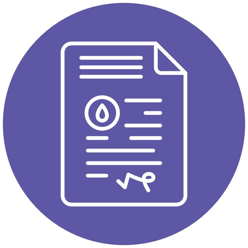 Oil Contract Icon Style vector