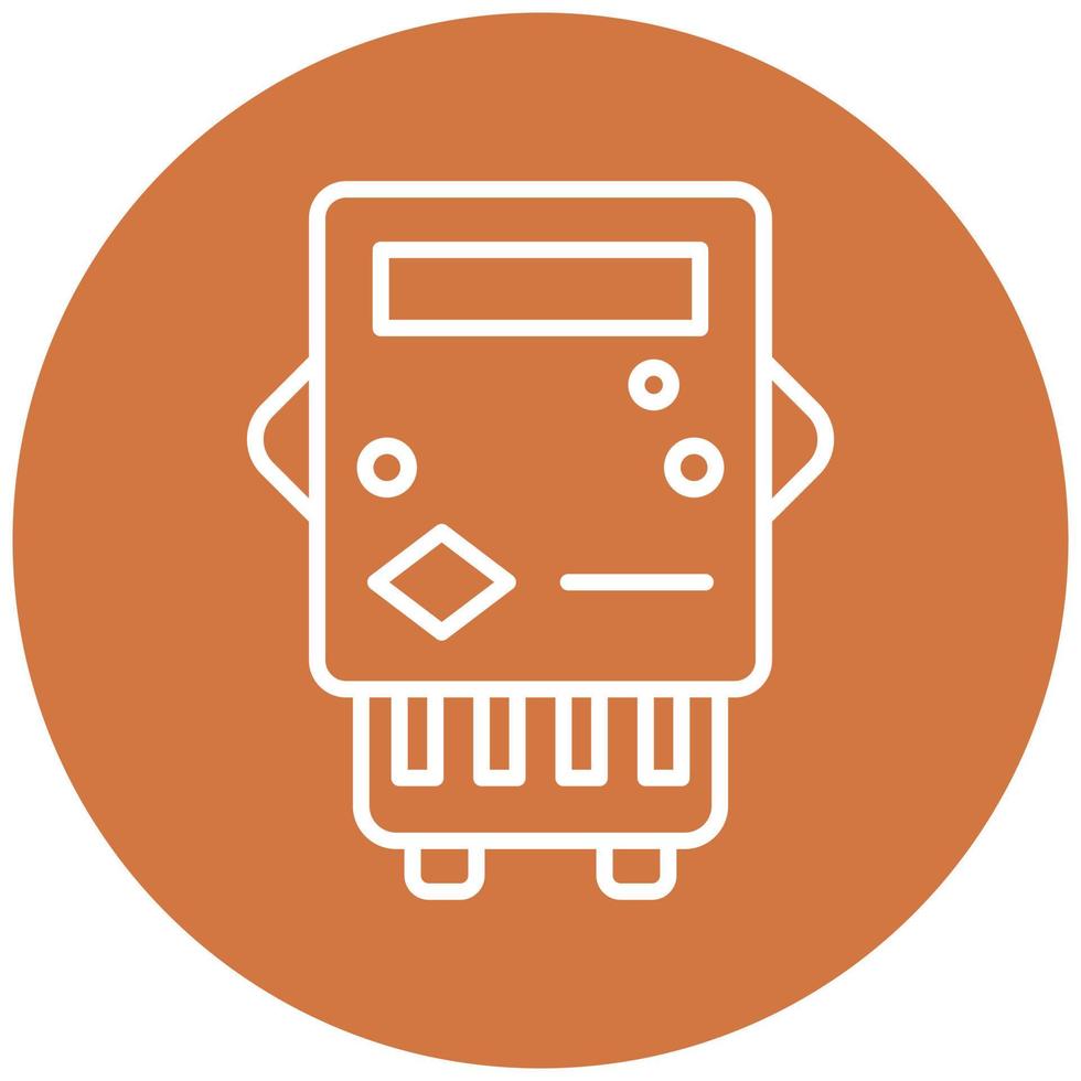Electric Meter Icon Style vector