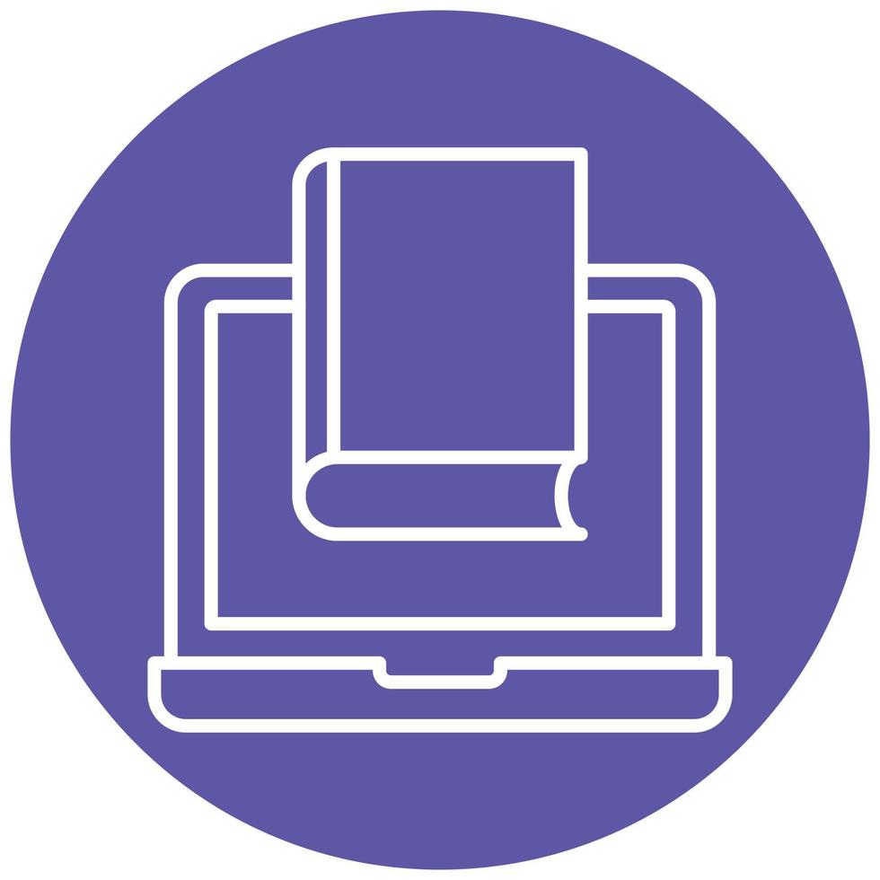 Online Library Icon Style vector