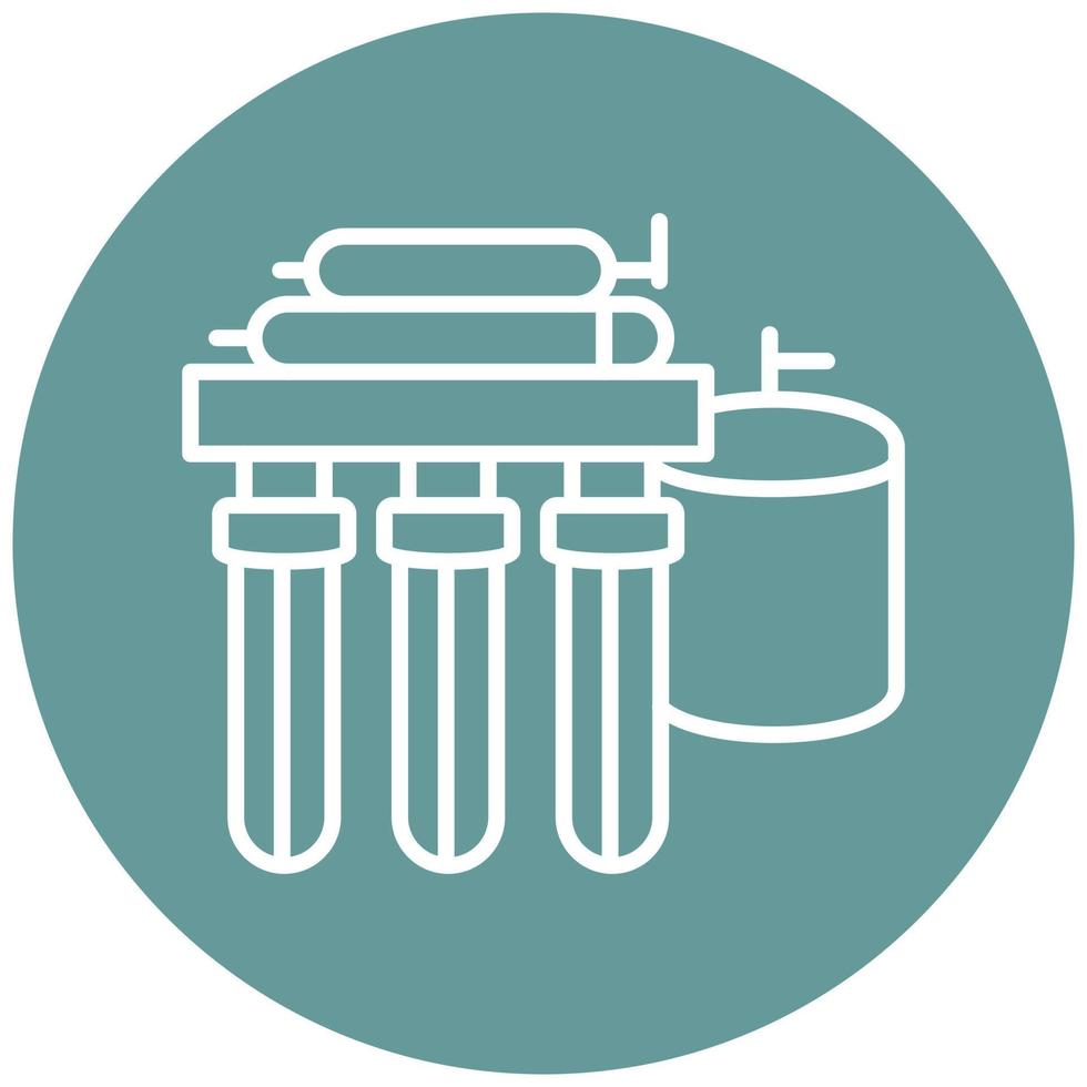 Water Filtration Icon Style vector