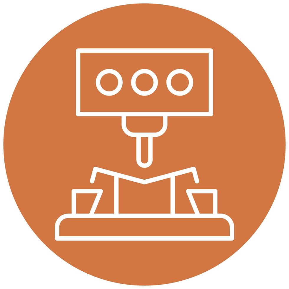 Bending Machine Icon Style vector