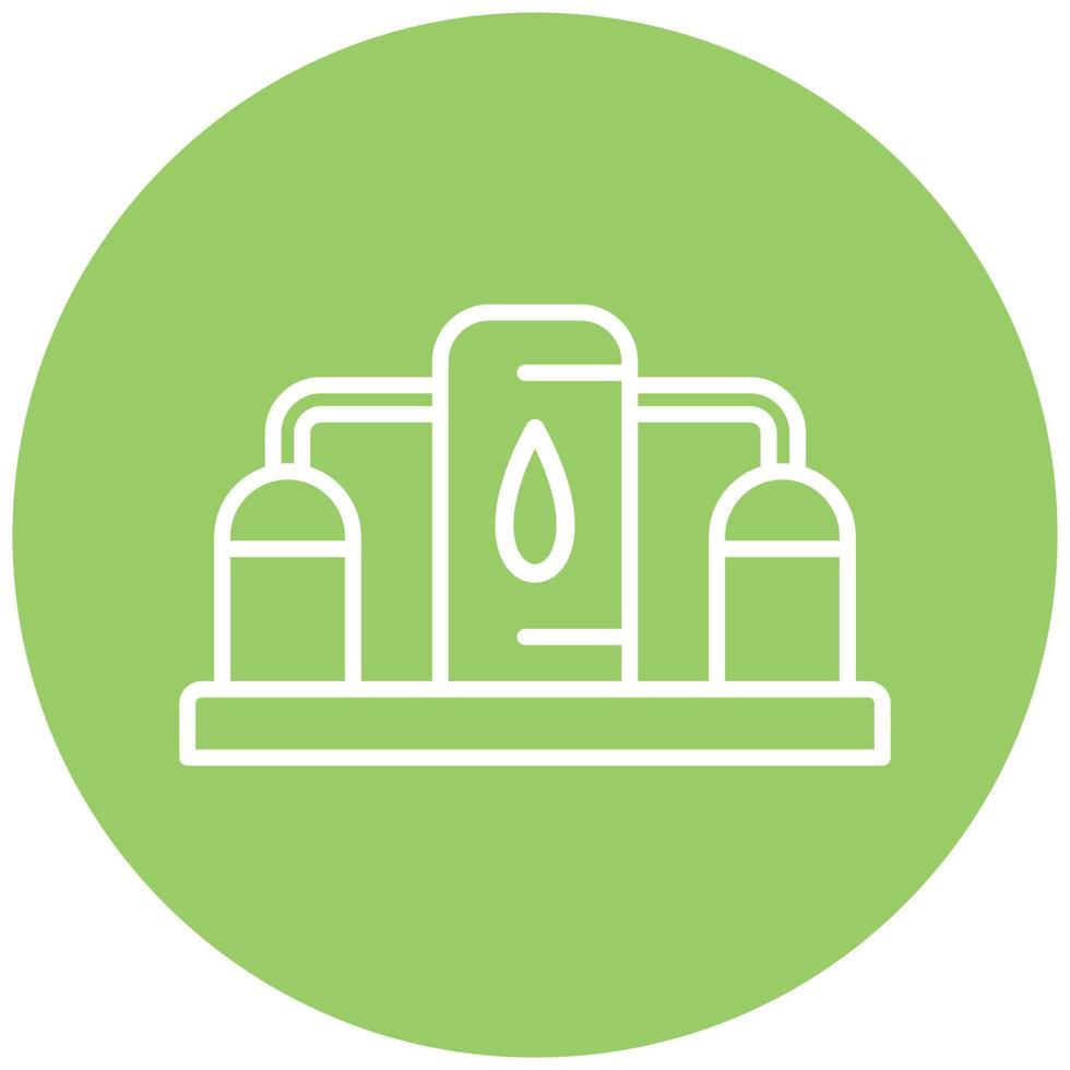 Gas Storage Icon Style vector