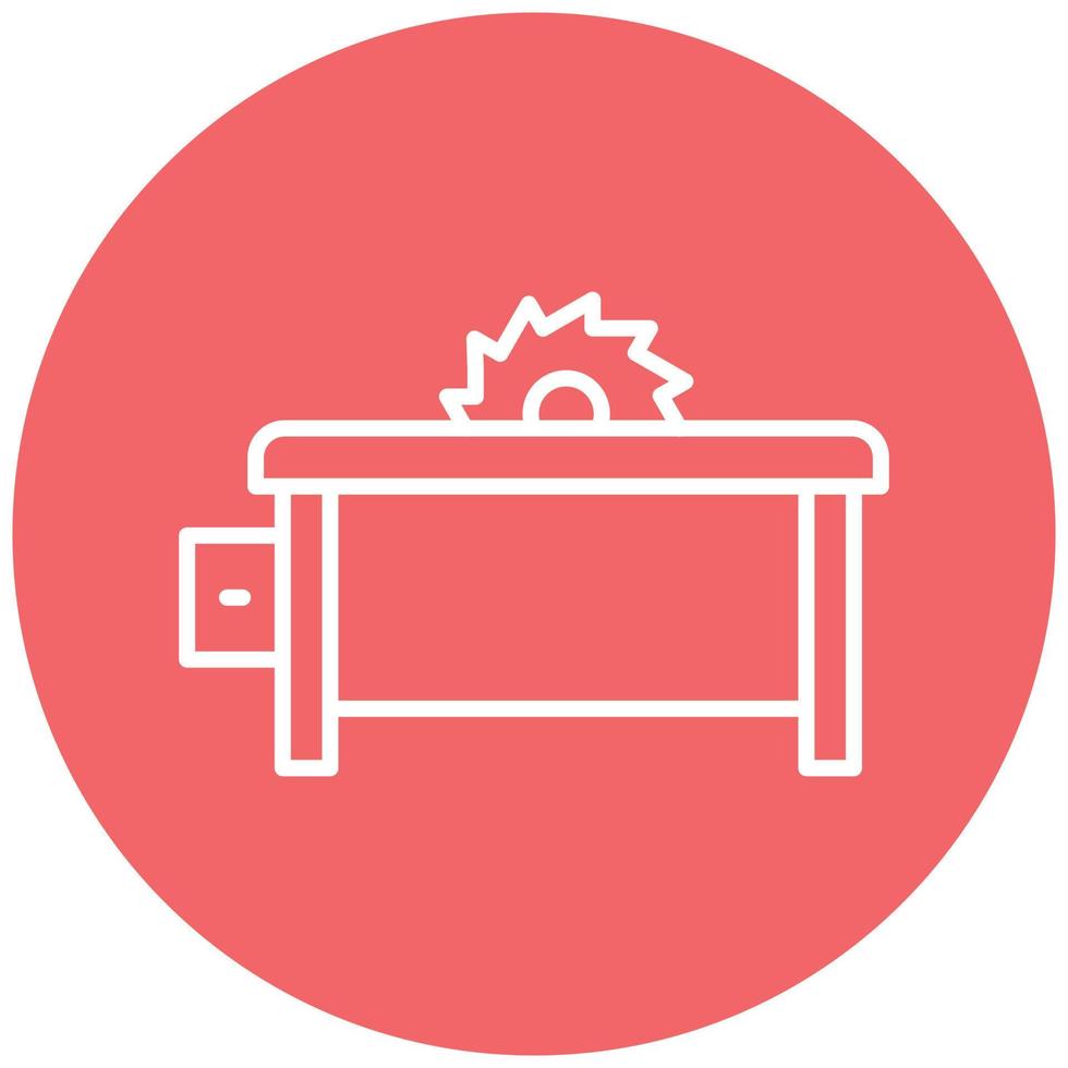 Table Saw Icon Style vector