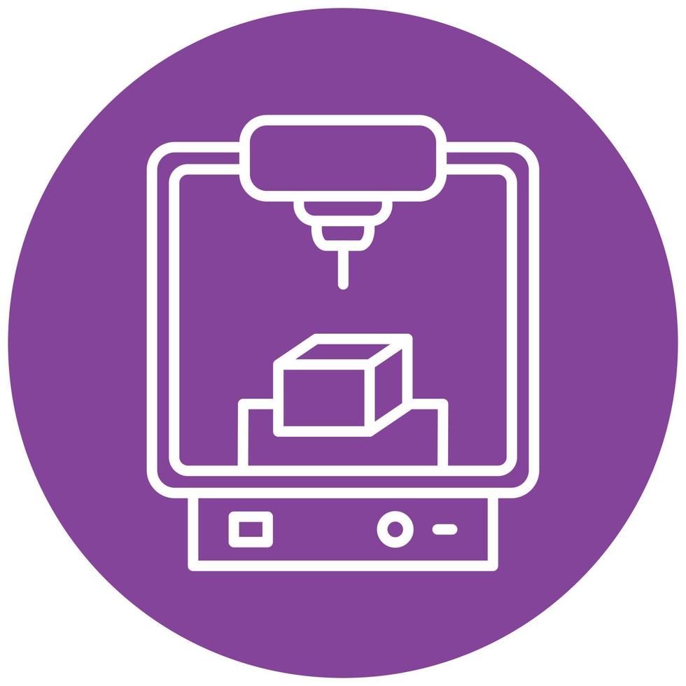 Engineering Printer Icon Style vector