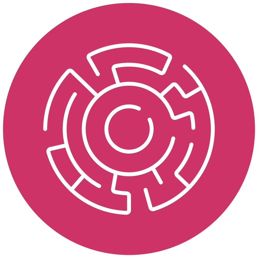 Hedge Maze Icon Style vector