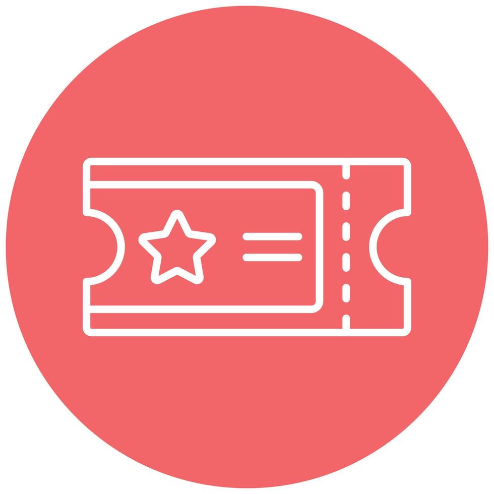 Ticket Icon Style vector