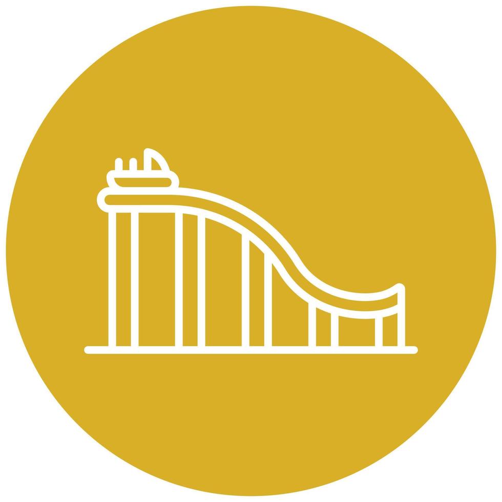 Water Coaster Icon Style vector