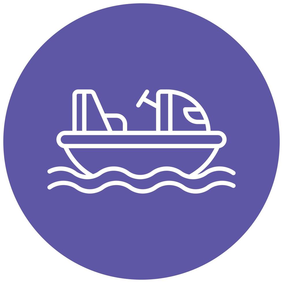Bumper Boats Icon Style vector