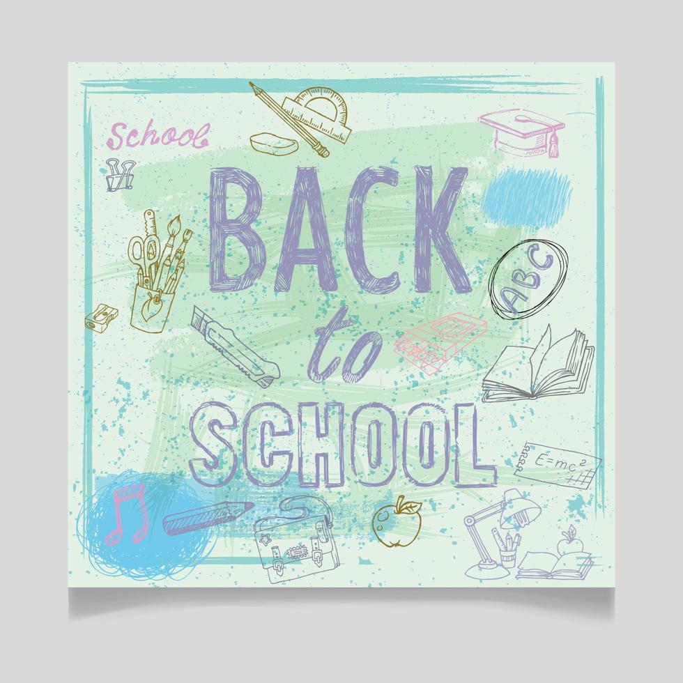 Back to school free vector