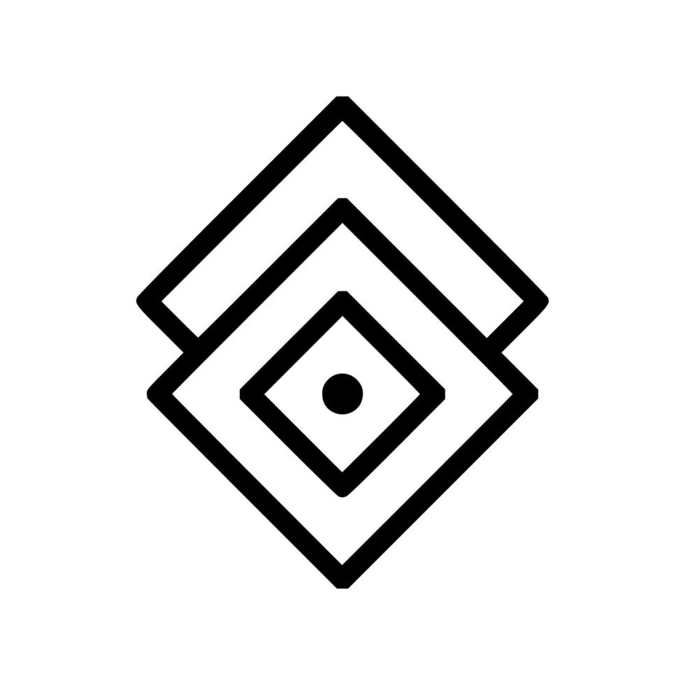 icono geométrico logotipo elemento abstracto geométrico vector