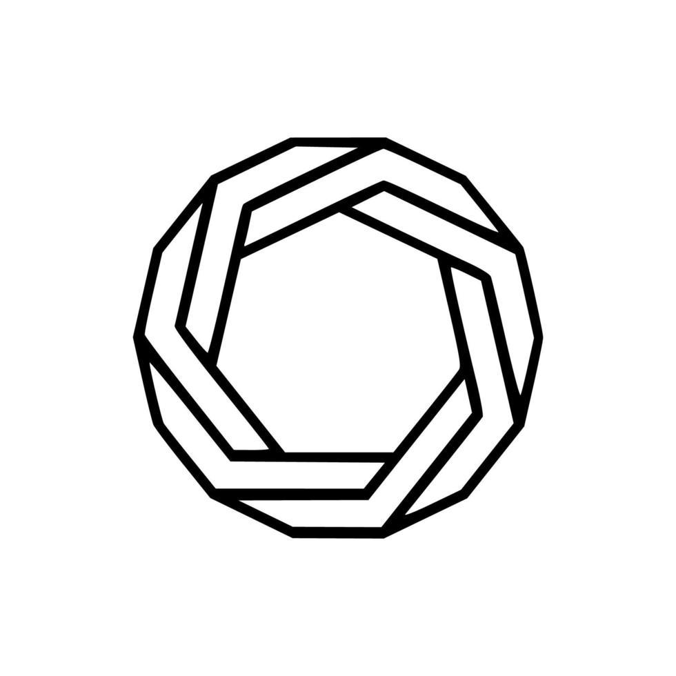 geometric icon logo geometric  abstract element vector