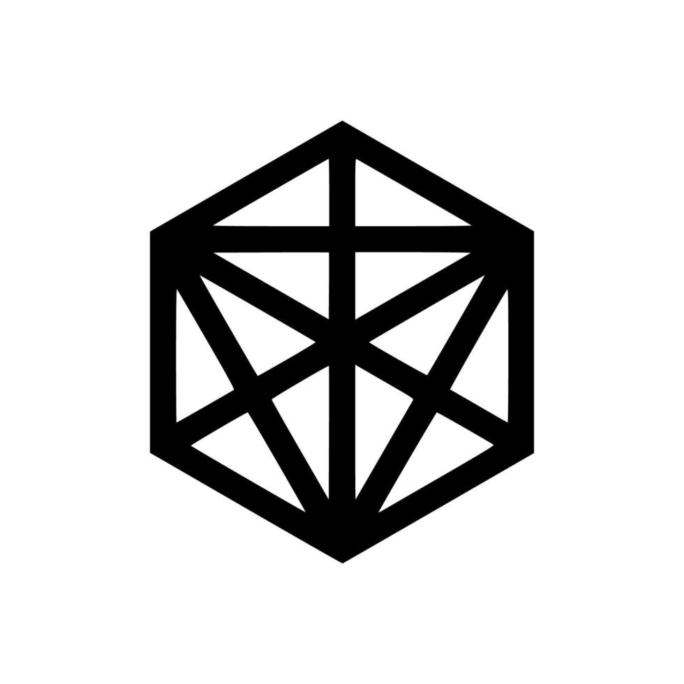 geometric icon logo geometric  abstract element vector