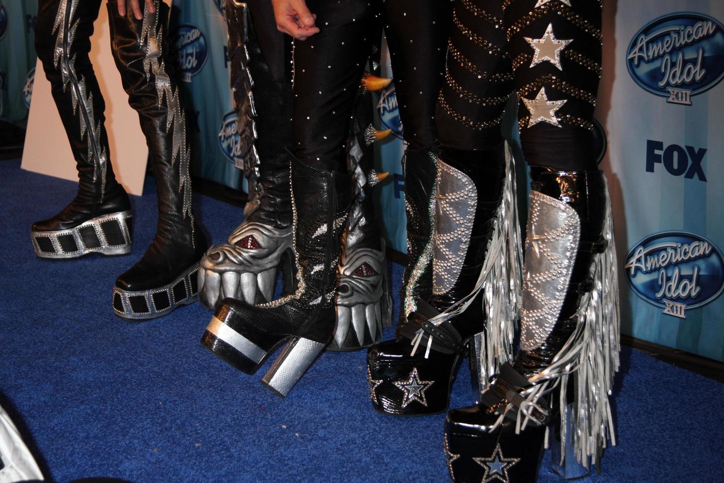 LOS ANGELES, MAY 21 -  KISS at the American Idol Season 13 Finale at Nokia Theater at LA Live on May 21, 2014 in Los Angeles, CA photo