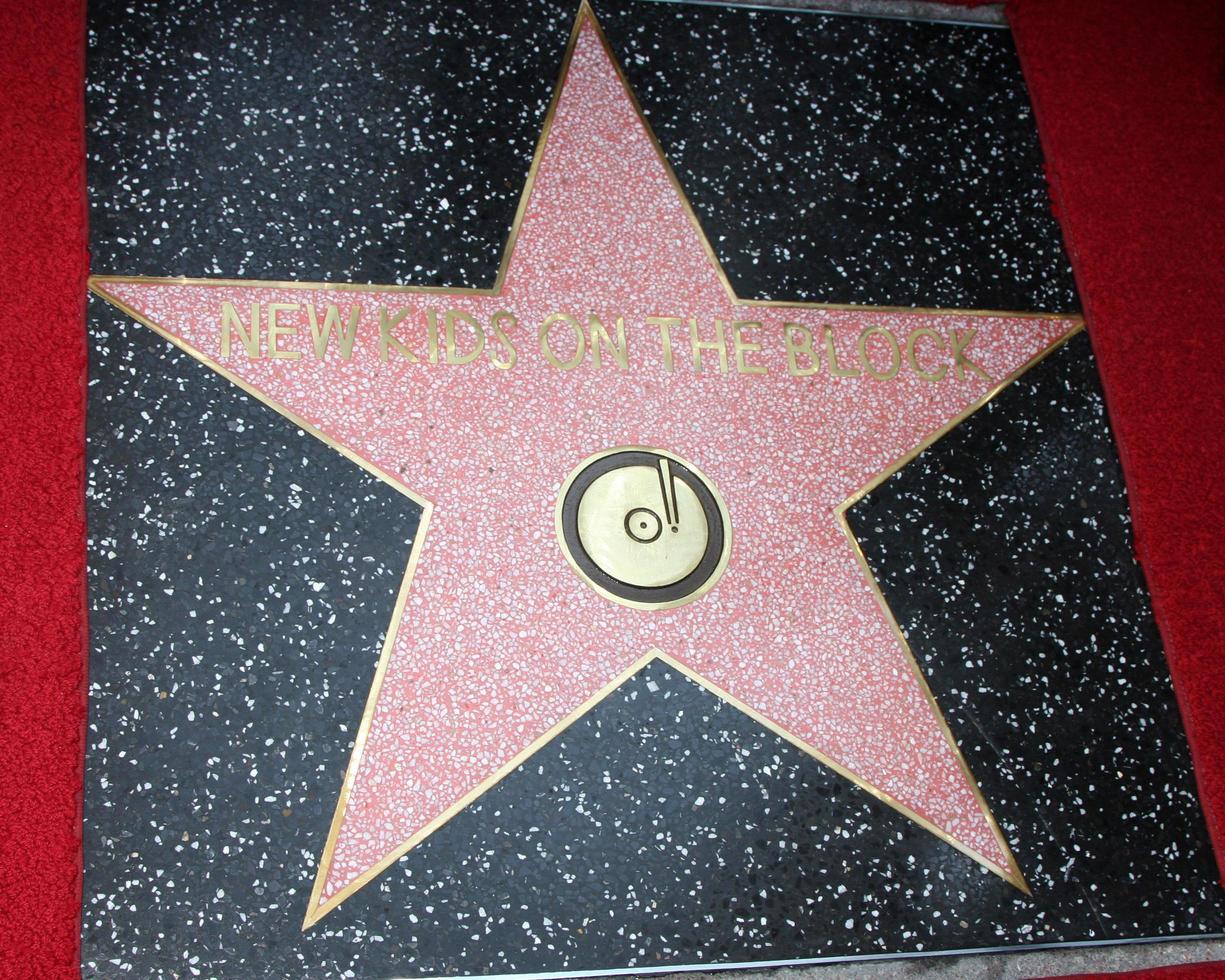 LOS ANGELES, OCT 9 -  New Kids On The Block Star at the New Kids On the Block Hollywood Walk of Fame Star Ceremony at Hollywood Boulevard on October 9, 2014 in Los Angeles, CA photo