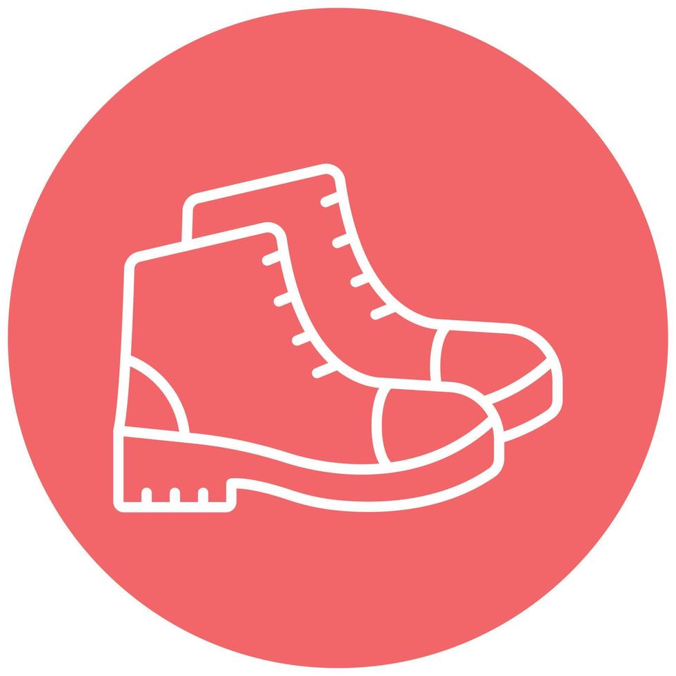 estilo de icono de zapatos vector