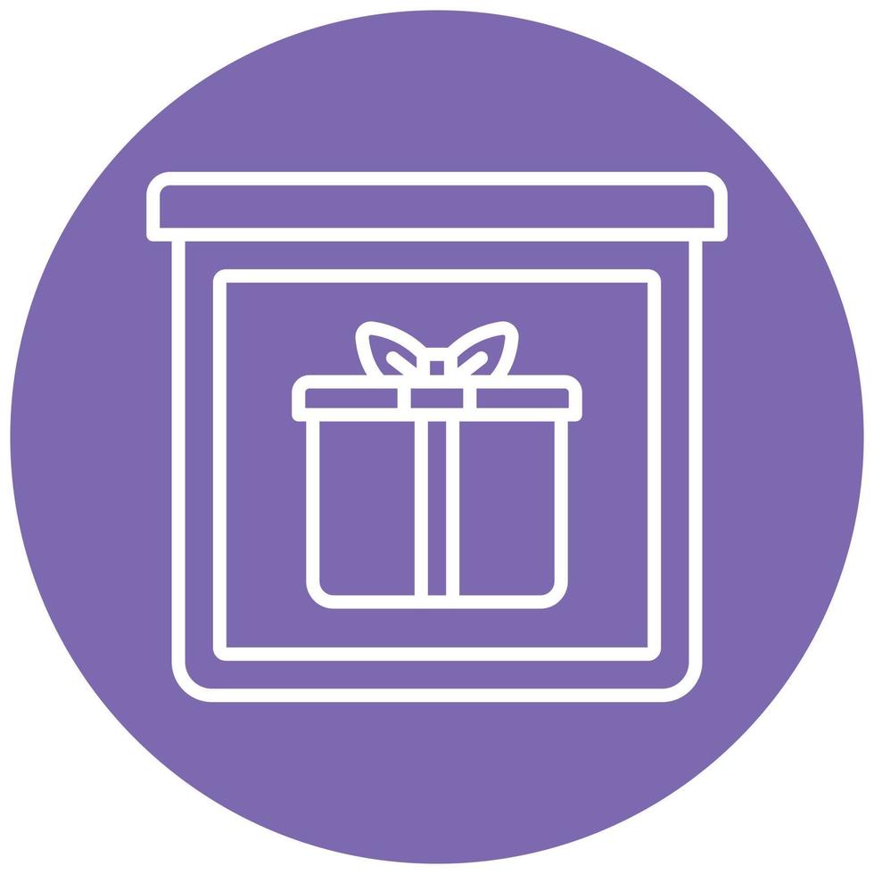 Gift Bundle Icon Style vector