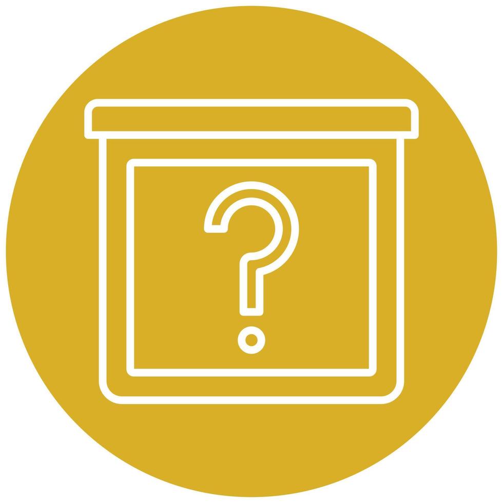 Mystery Item Icon Style vector