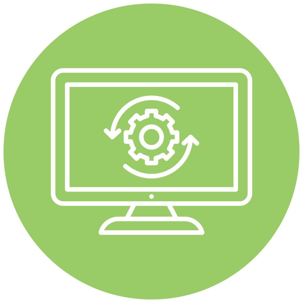 Upgrade Desktop Icon Style vector