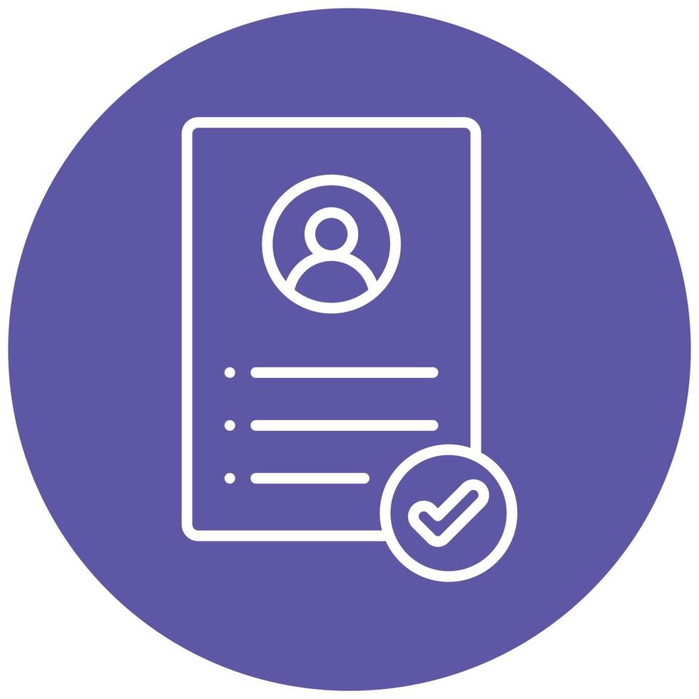 CV Icon Style vector