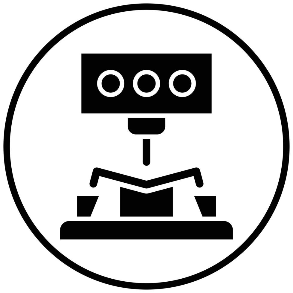 Bending Machine Icon Style vector